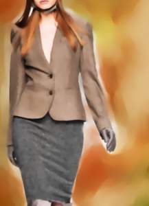 jacket and skirt