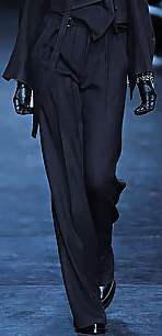 pants for top heavy body type Ann Demeulemeester